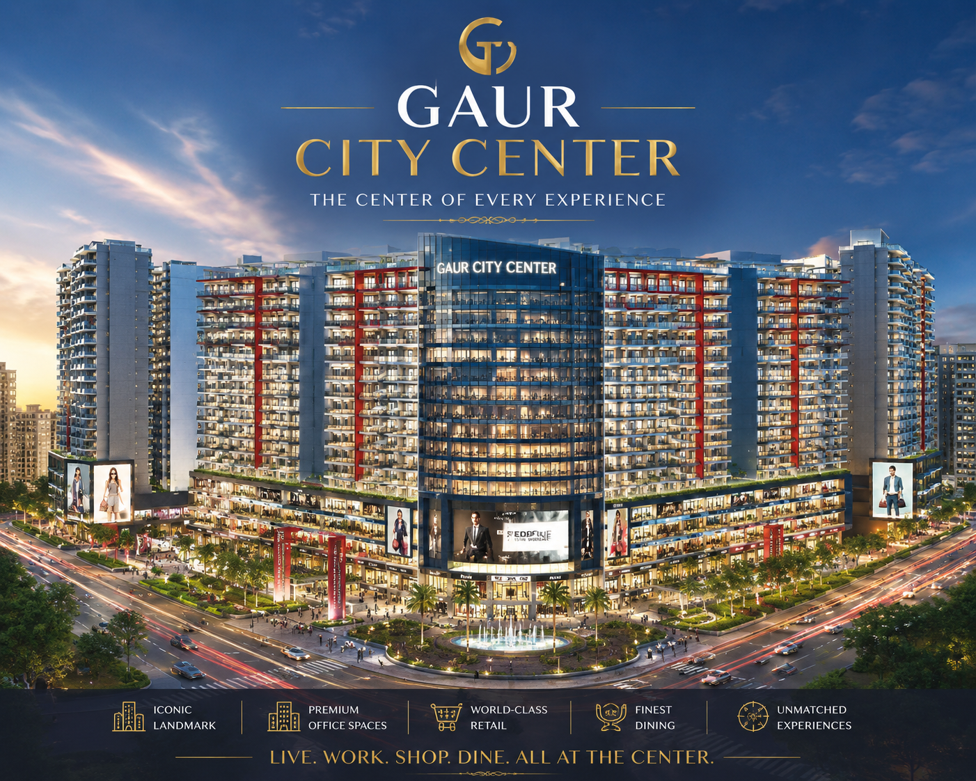 Gaur City Center Greater Noida West Commercial Office Towers